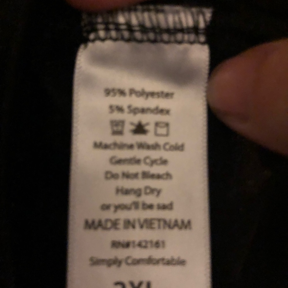 Lularoe Randy Solid Black Body ❤️ - Picture 3 of 5